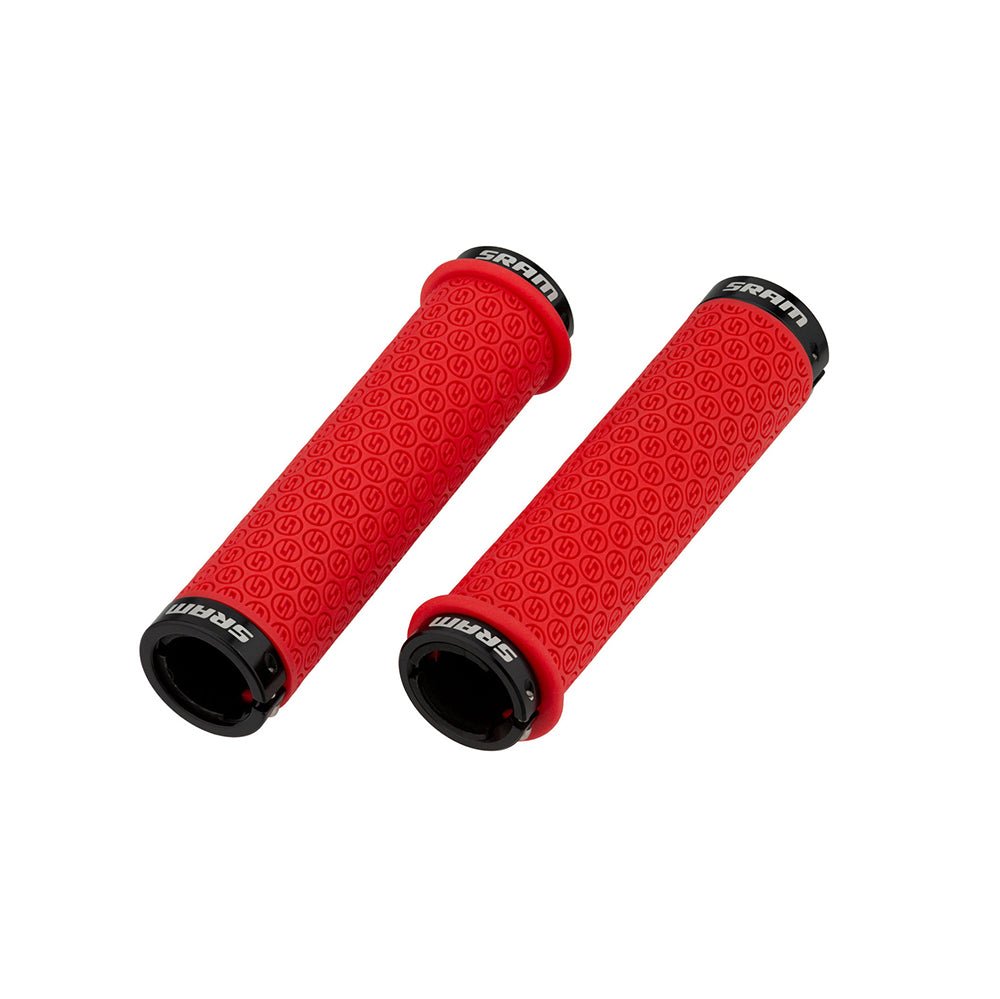 Puños SRAM DH Silicona Doble Lock On 139mm Rojo MTB - FIERRIDE