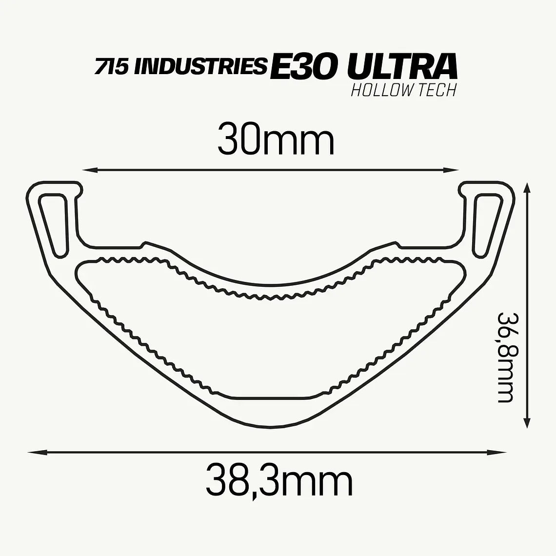 Set 2 Ruedas armadas 715Ind Ultra E30 + 715Ind Ultra (delantera + trasera) - FIERRIDE