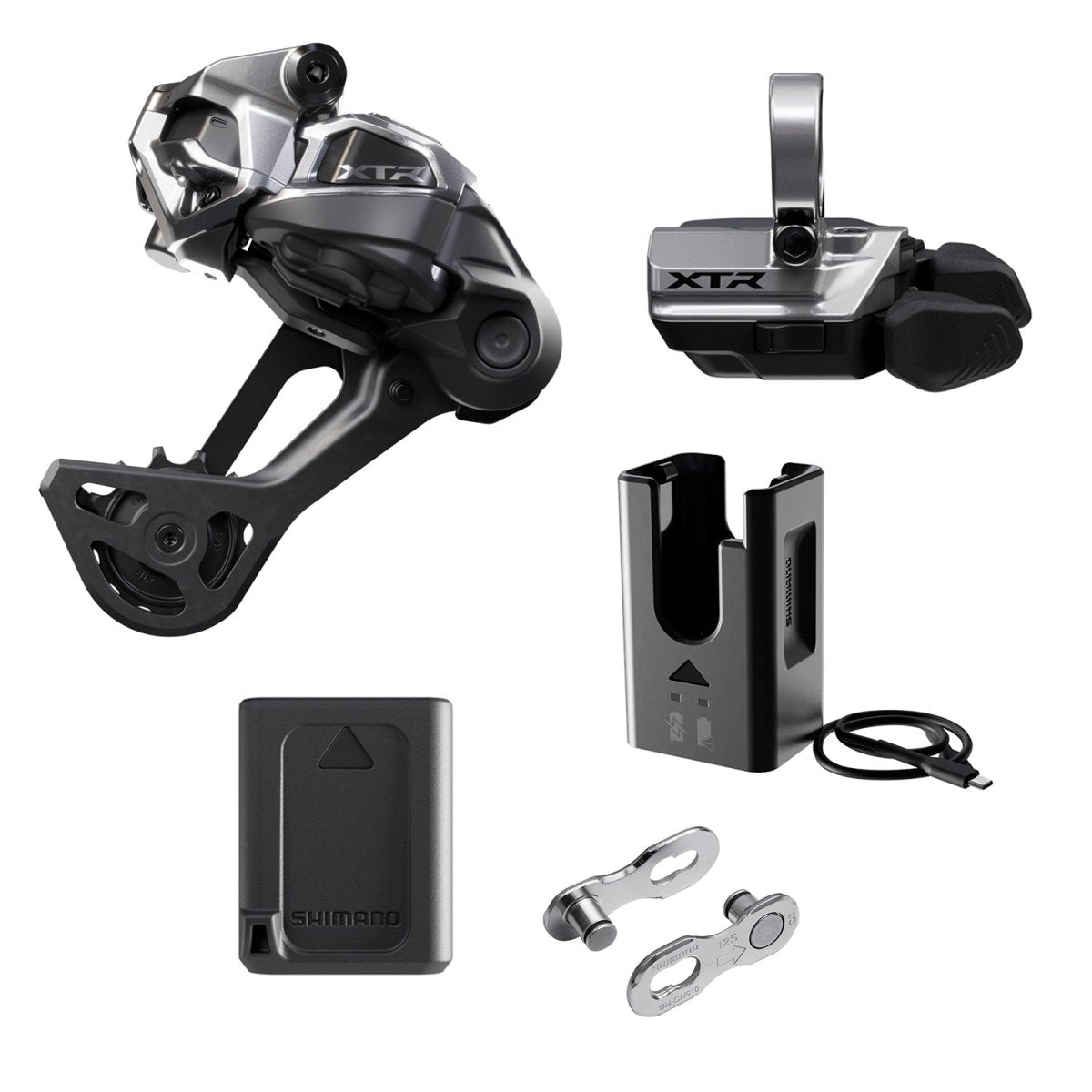 Set Shimano Di2 XTR M9250 Desviador + Shifter + Abrazadera - FIERRIDE