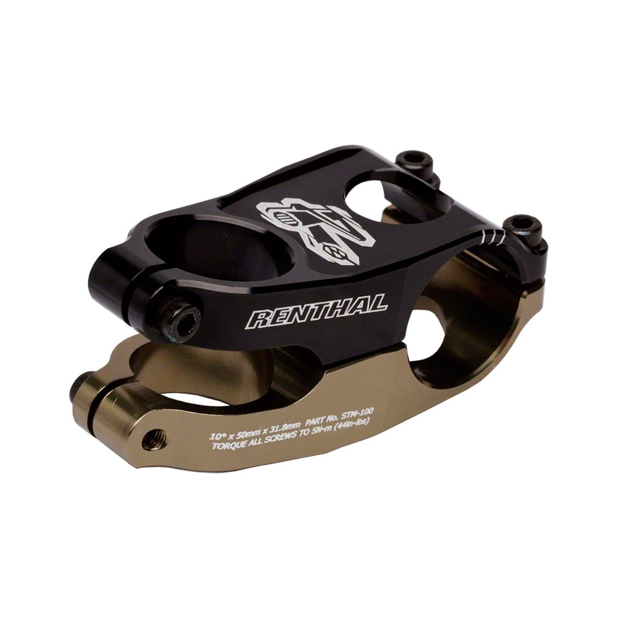 Stem Renthal Tee Duo 31.8mm 40mm 10° Negro MTB - FIERRIDE