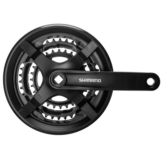 Volante Shimano Tourney FC-TY301, 170mm, 48-38-28T, 6/7/8 Vel. - FIERRIDE