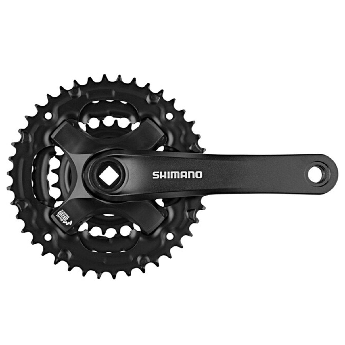 Volante Shimano Tourney FC-TY501 6/7/8v 170mm 48x38x28T Triple - FIERRIDE
