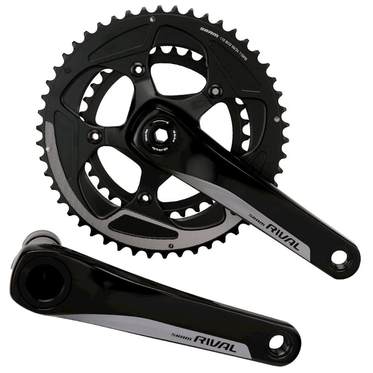 Volante SRAM Rival 22 50-34T 175mm BCD110 BB30 68mm - FIERRIDE
