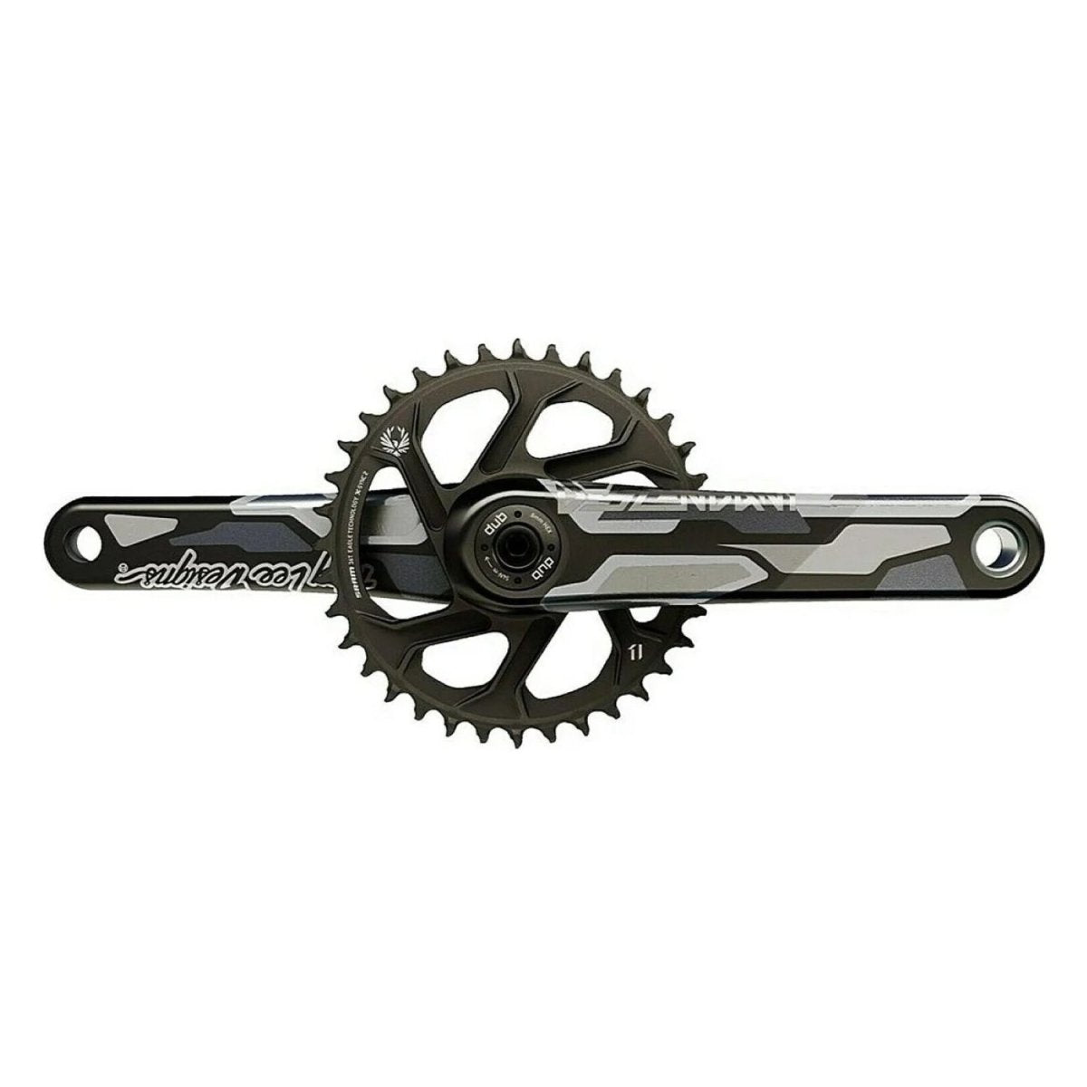 Volante SRAM Truvativ Descendant Eagle X-Sync 2 DUB83 56.5mm DM3 36T 165mm TLD Negro Carbono - FIERRIDE