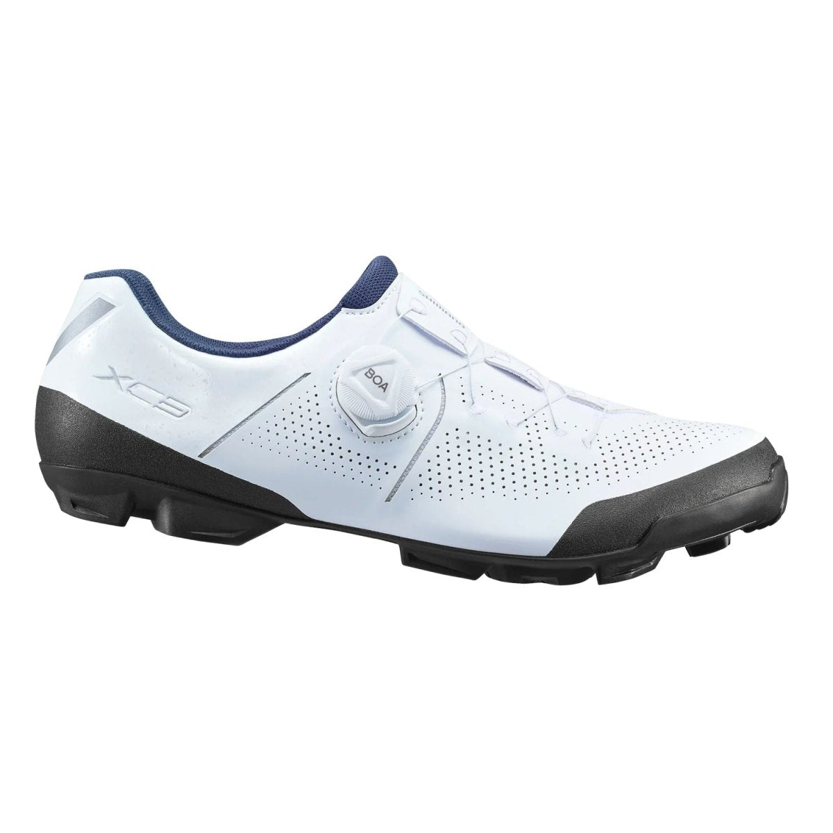 Zapatilla MTB XC Shimano XC3 Hombre Wide Blanca Talla 46 - FIERRIDE